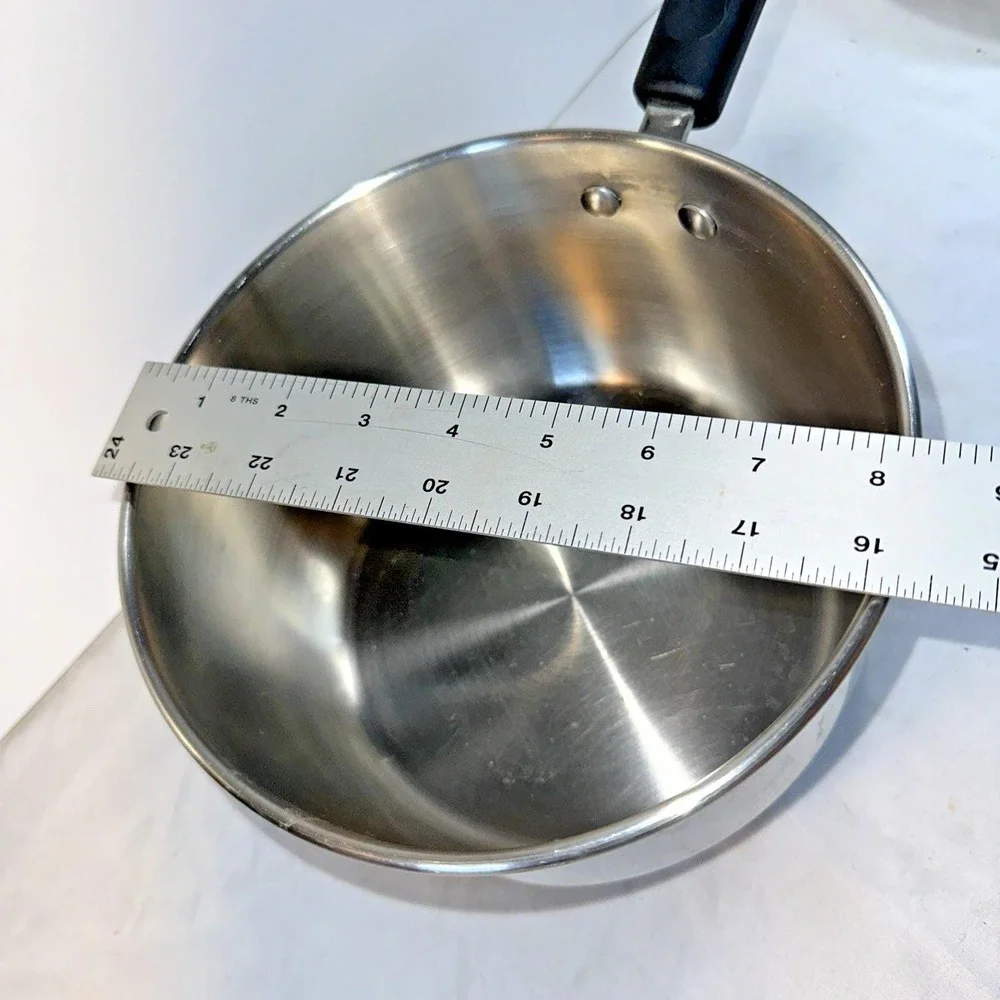 VTG Lagostina Verbania Stainless Steel Saucepan Pot Italy Cookware R09U 8